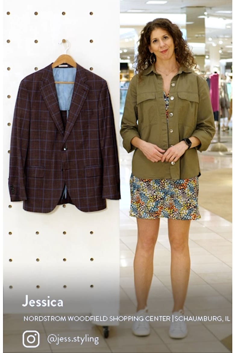 Windowpane Slub Wool Blend Sport Coat video
