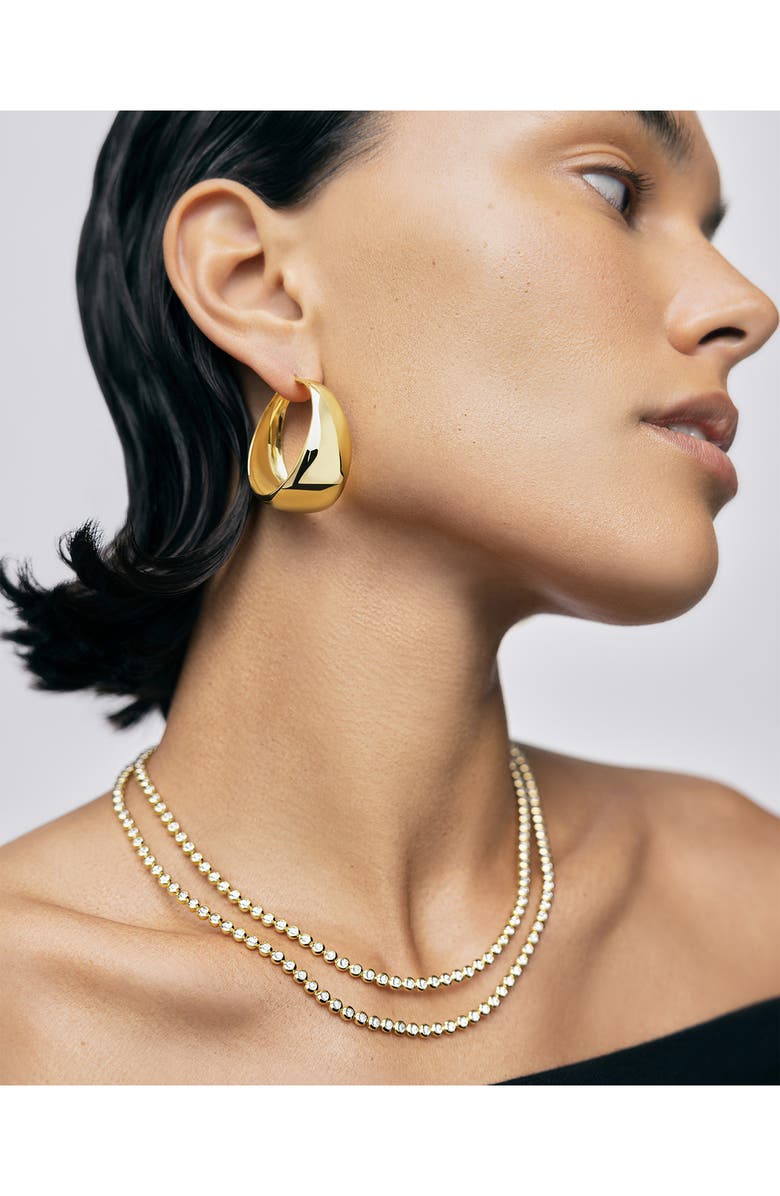 Monica Vinader Lab Grown Diamond Bezel Tennis Necklace, Alternate, color, 18K Gold Vermeil / Diamond