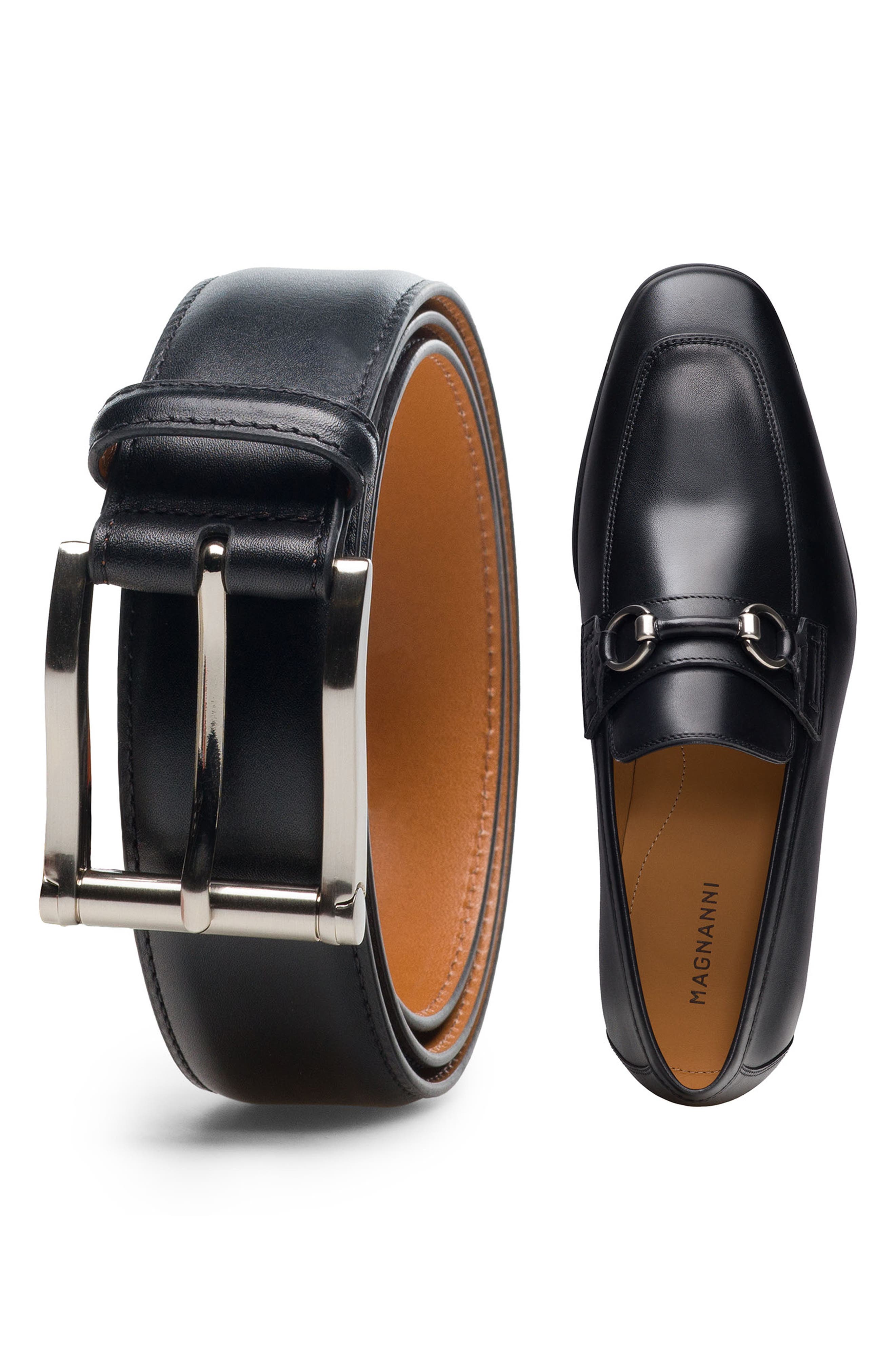 Magnanni Rafa V Water Resistant Loafer, Alternate, color, Black