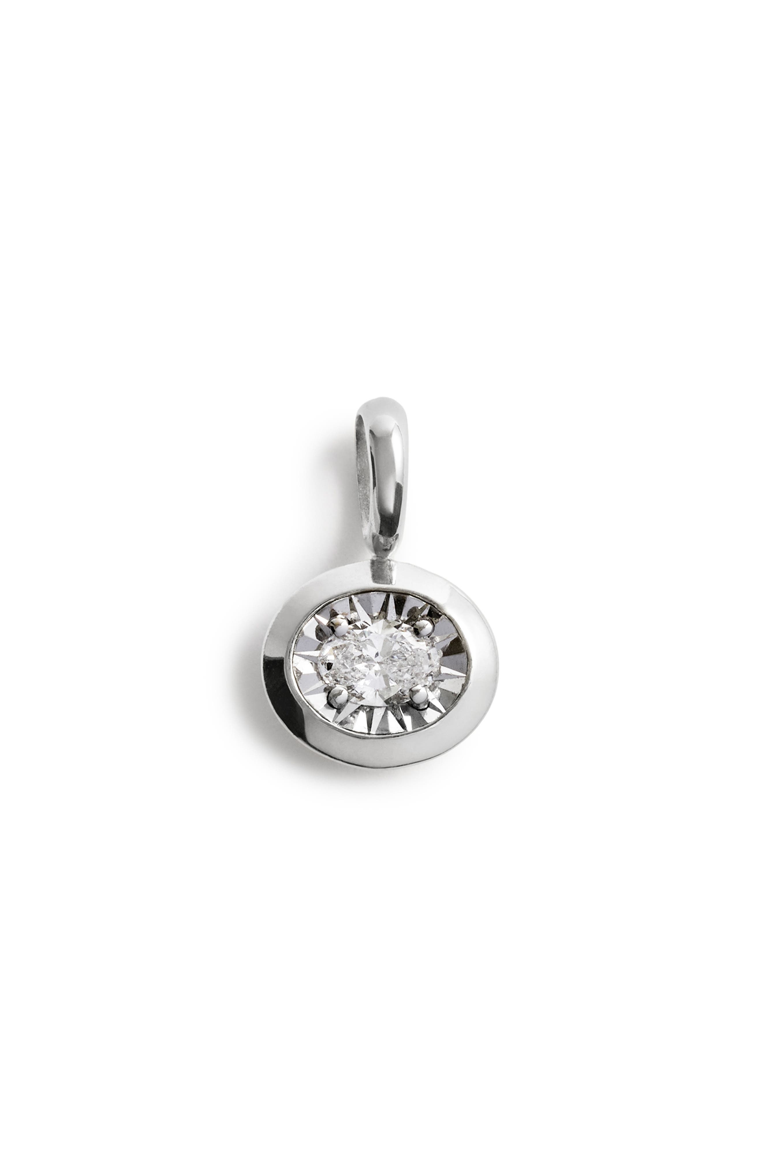 selected STERLING SILVER / LAB DIAMOND