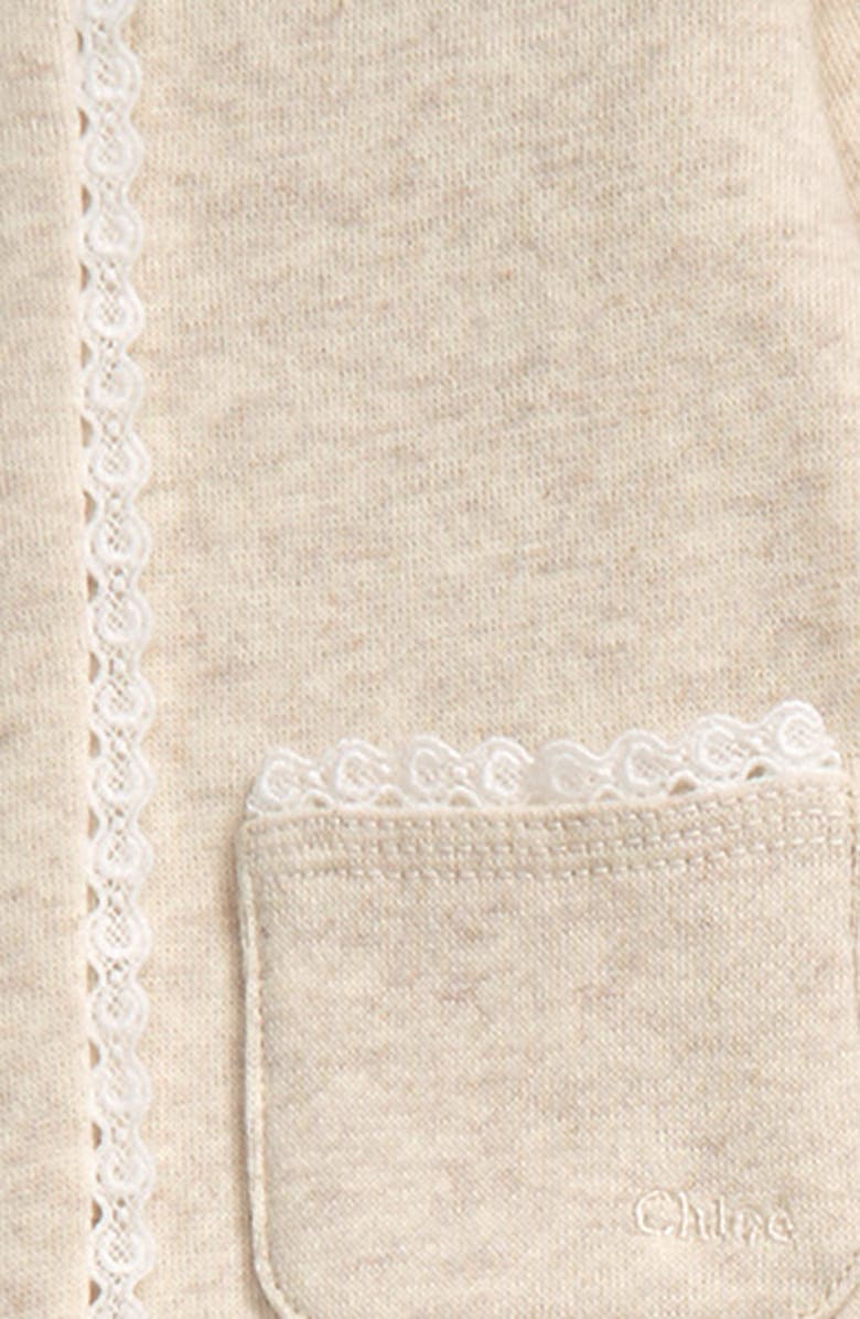 Chloé Cotton Cardigan, Bodysuit & Pants Set, Alternate, color, 