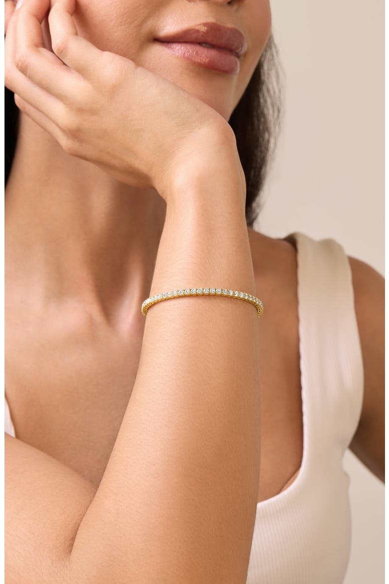 18K Gold Audrey Diamond Stretch Bracelet (Online Trunk Show), Alternate, color, 18K YELLOW GOLD/ DIAMOND