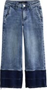 Joe's Kids' Mia Pleated High Waist Wide Leg Jeans