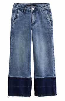 Joe's Kids' Mia Pleated High Waist Wide Leg Jeans