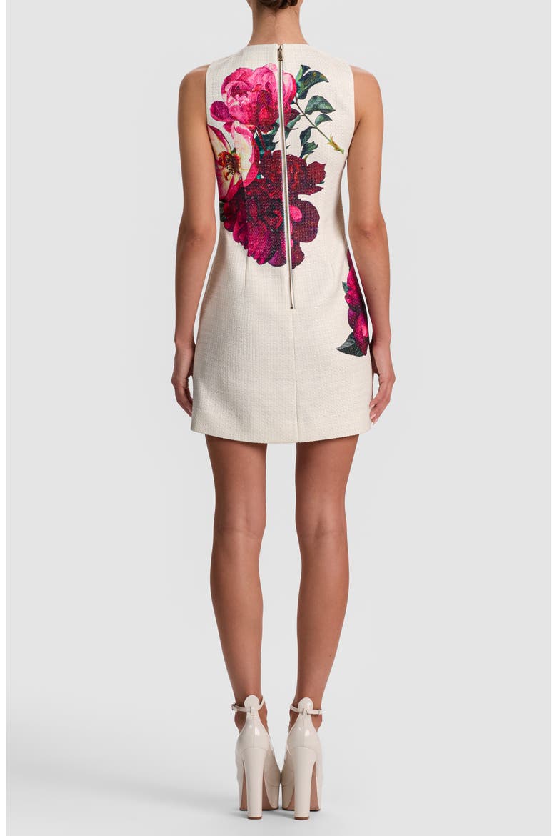 Clyde Placed Floral Tweed Minidress, Alternate, color, EMPRESS BLOOM OFF WHITE