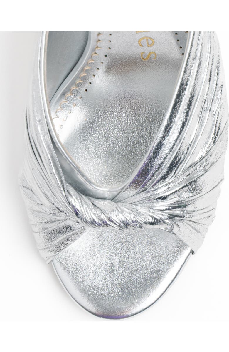 Allegra James Amy Twist Metalic Sandal, Alternate, color,