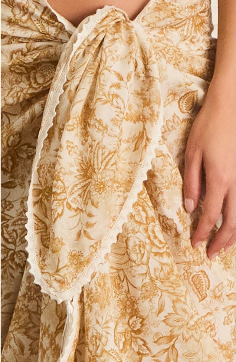 Aqua Blu Luminary Pareo, Alternate, color, Gold