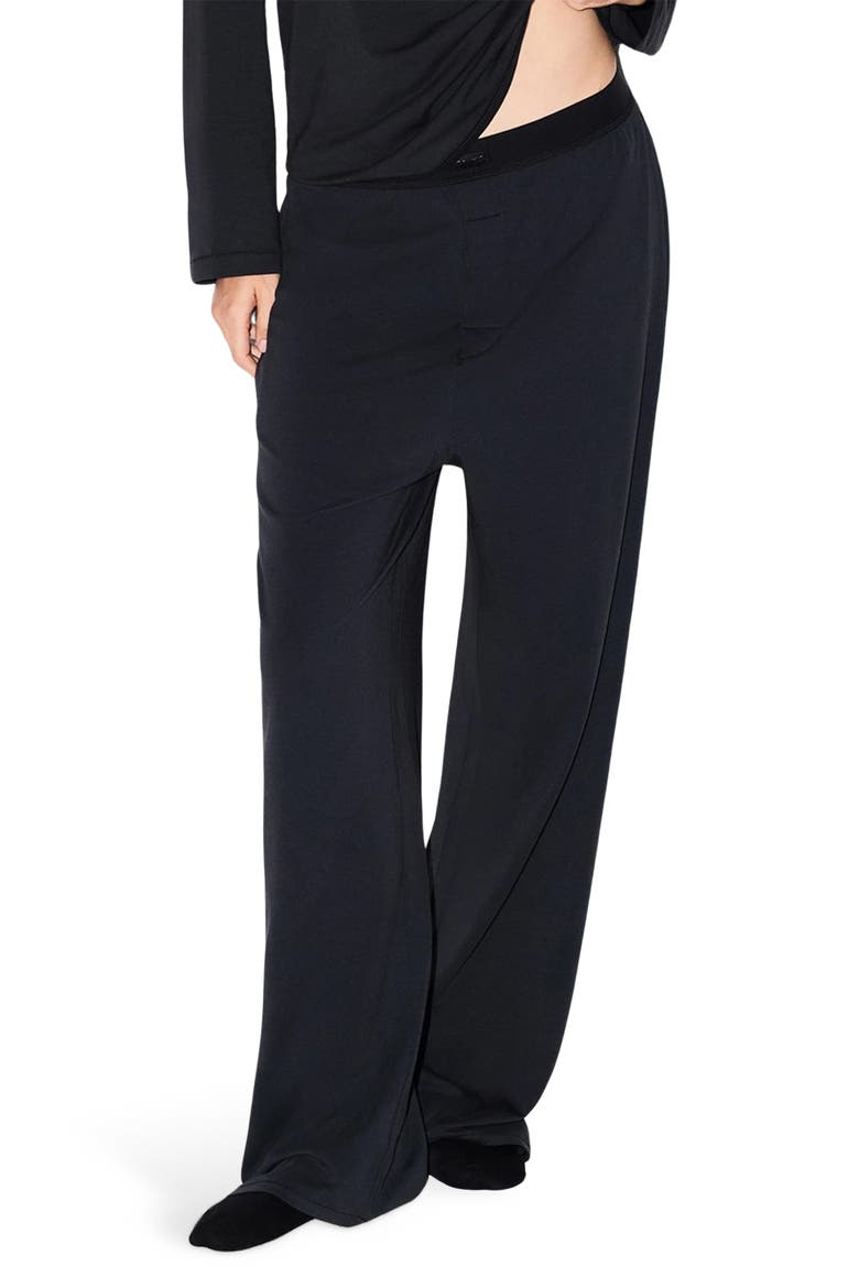 Boyfriend Loose Pants, Main, color, ONYX