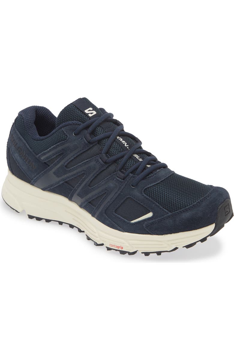 Salomon Gender Inclusive X-Mission 4 Sneaker, Main, color, Carbon/ Vanilla/ Aloe Wash