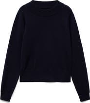 MANGO Straight Fit Crewneck Sweater