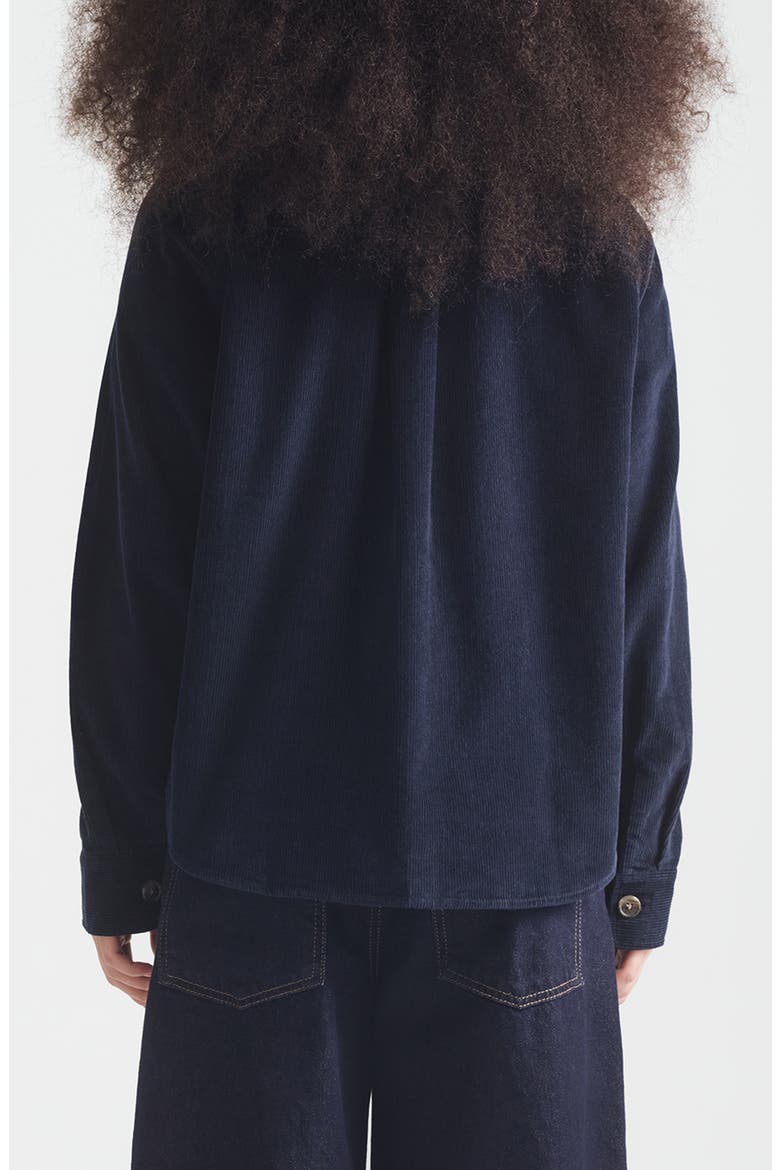 Cotton Corduroy Overshirt, Alternate, color, DARK SAPPHIRE