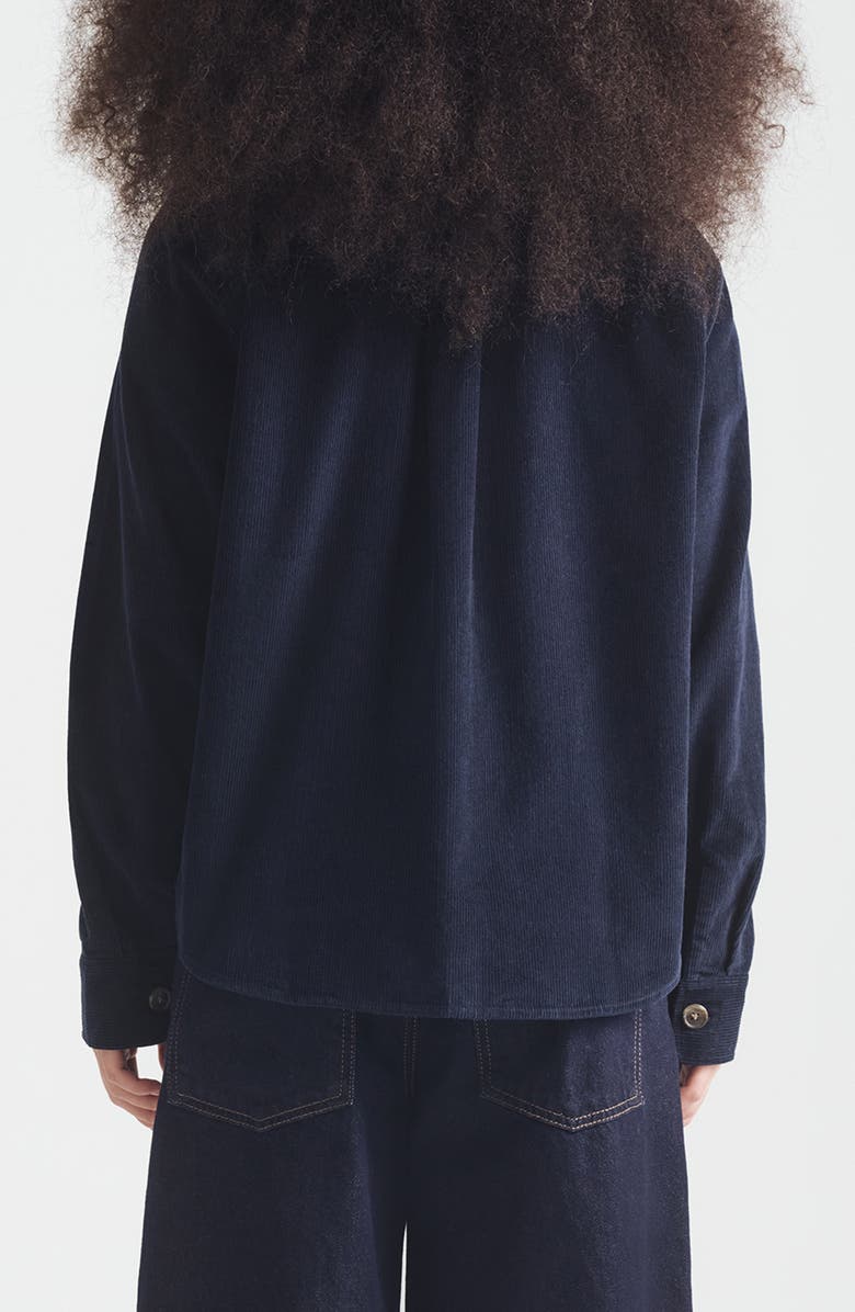 Brooklyn Industries Cotton Corduroy Overshirt, Alternate, color, Dark Sapphire