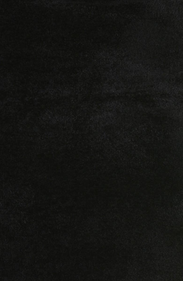 HOUSE OF CB Suri Crop Chenille Turtleneck Sweater, Alternate, color, Black