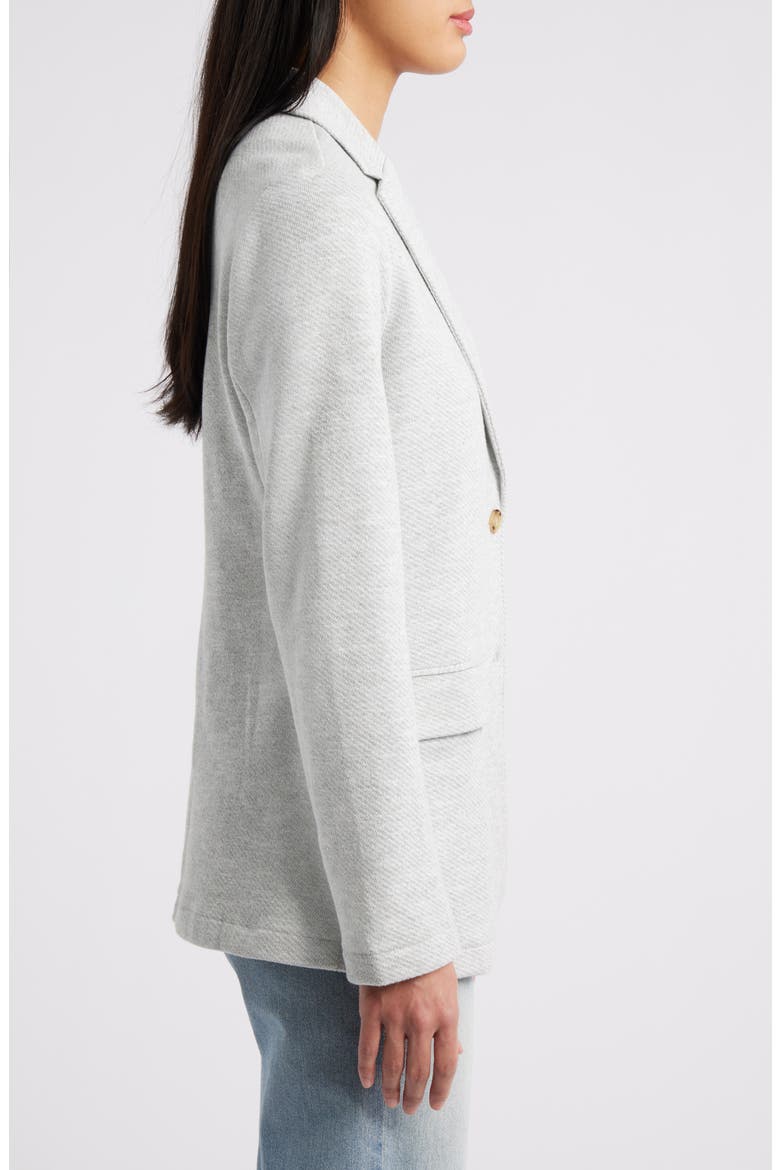 Inlet Cotton Blend Knit Blazer, Alternate, color, HEATHER GREY