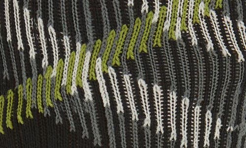 Burberry Bias Check Crew Socks In Indigo