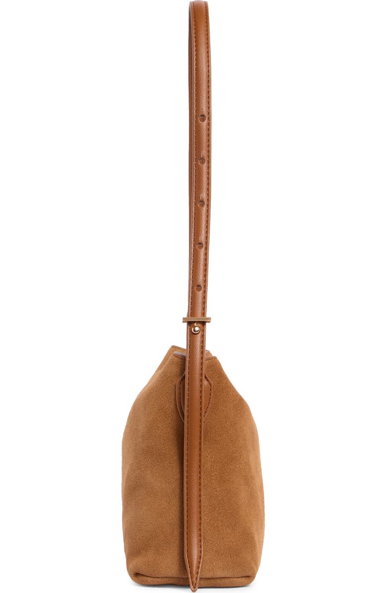 Sam Edelman Harlyn Suede Shoulder Bag, Alternate, color, Caramel