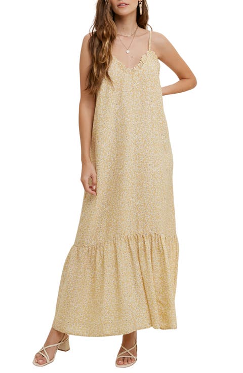 Floral Ruffle Maxi Dress