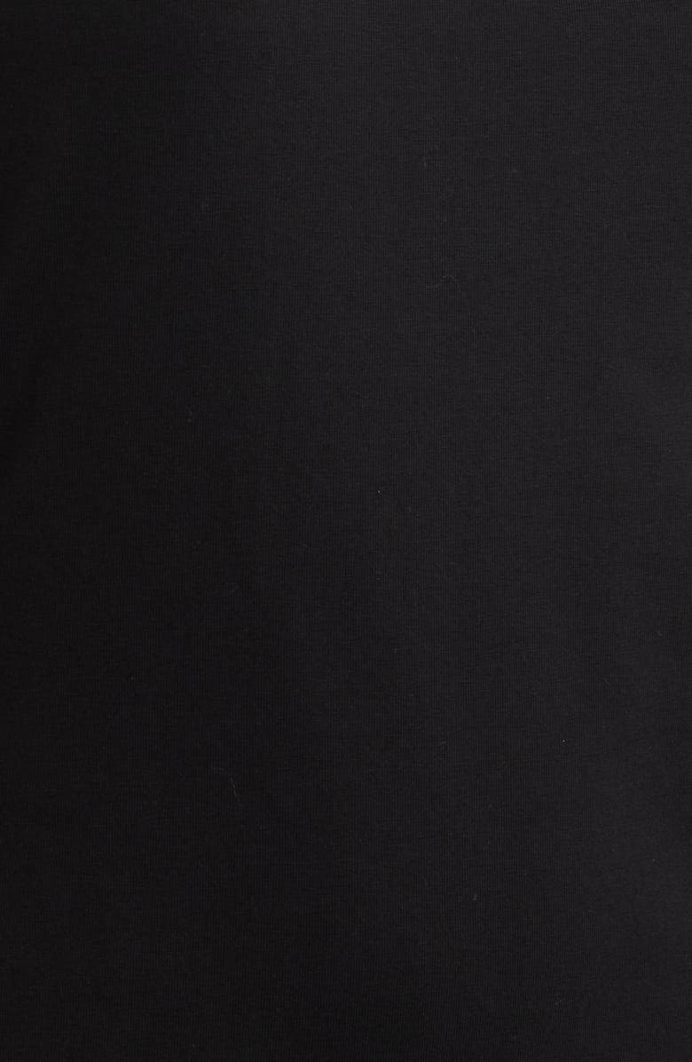 Topshop Drop Waist Mixed Media Maxi Dress, Alternate, color, Black