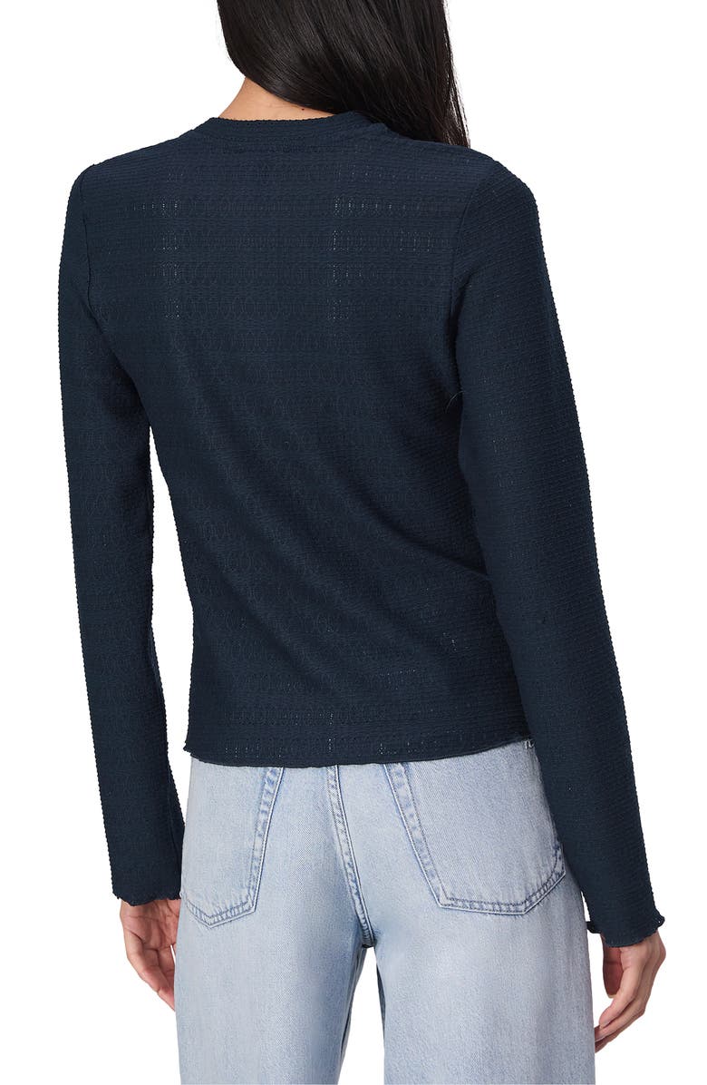 rag & bone Julia Textured Crewneck Top, Alternate, color, Sail