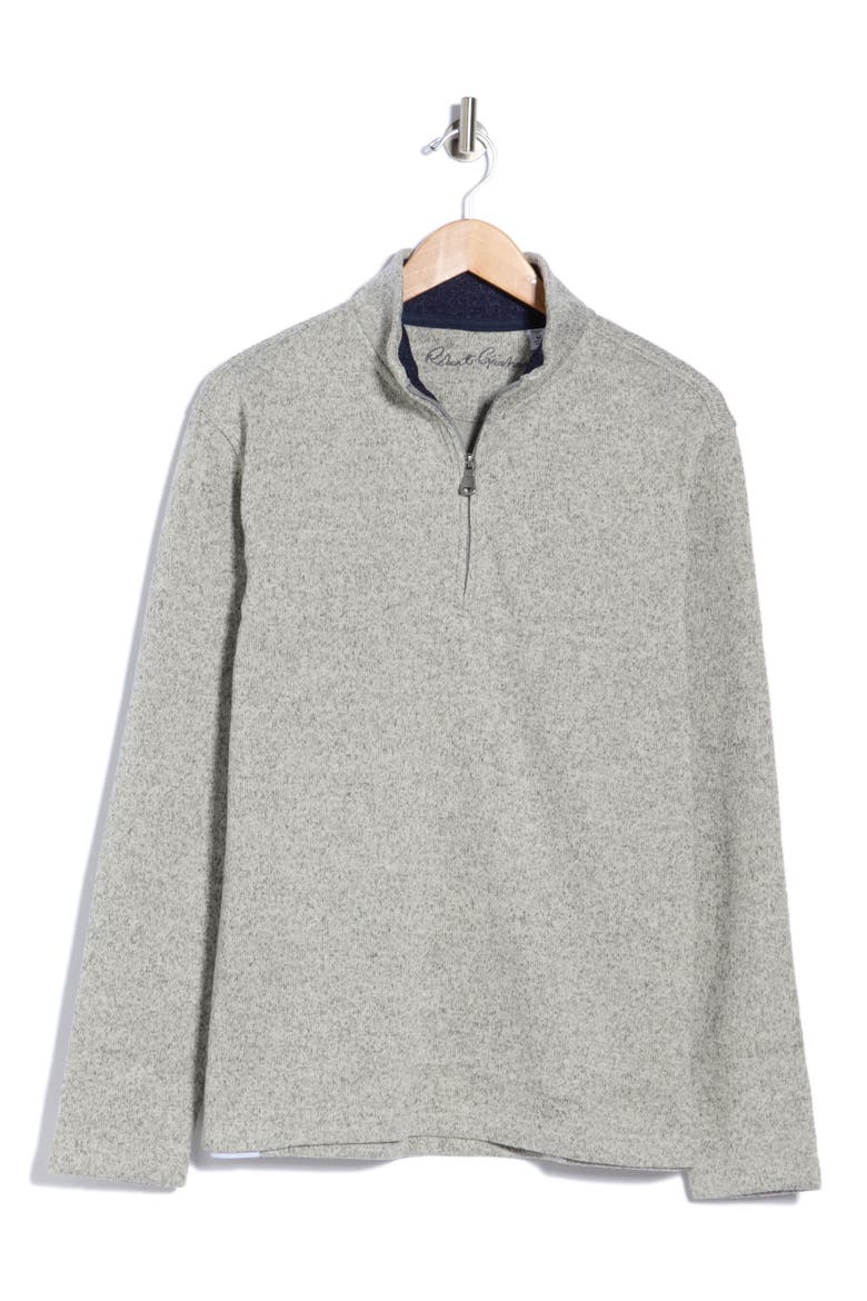 Kenwood Quarter Zip Sweater, Main, color, LIGHT GREY HEATHER