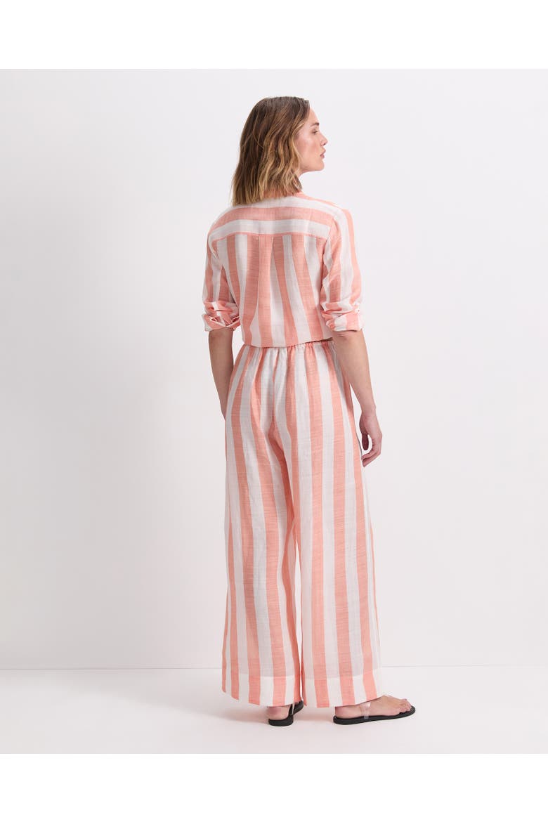 Magnolia Wide Leg Trousers, Alternate, color, Orange/White