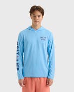 Salt Life Navigator Badge Long Sleeve Perforated Hoodie