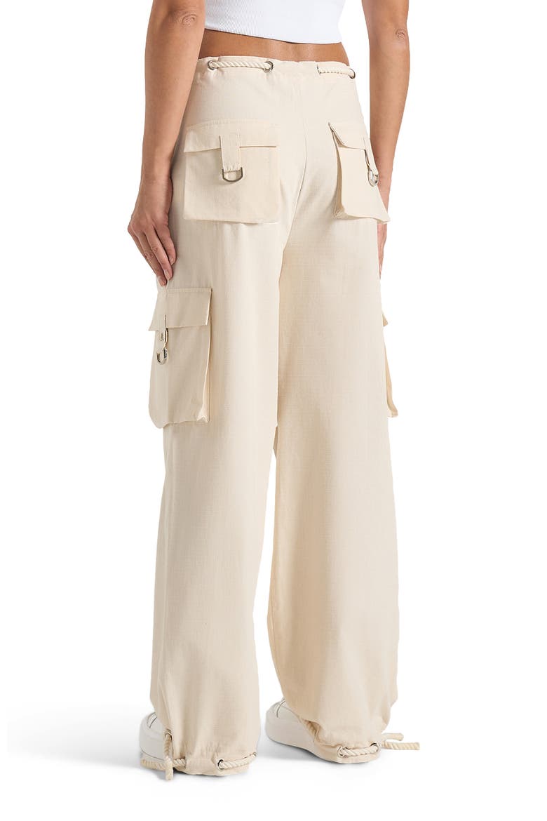 Rosa Ripstop Parachute Cargo Pants, Alternate, color, Cream