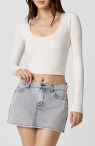 Florence by Mills Power Mesh Plunge Long Sleeve T-Shirt