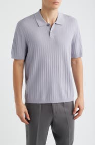 Theory Cable Knit in Light Bilen Polo