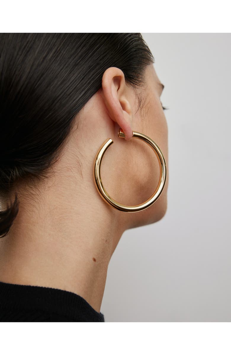 Jennifer Fisher Natasha Hoops, 2-Inch, Alternate, color, Gold