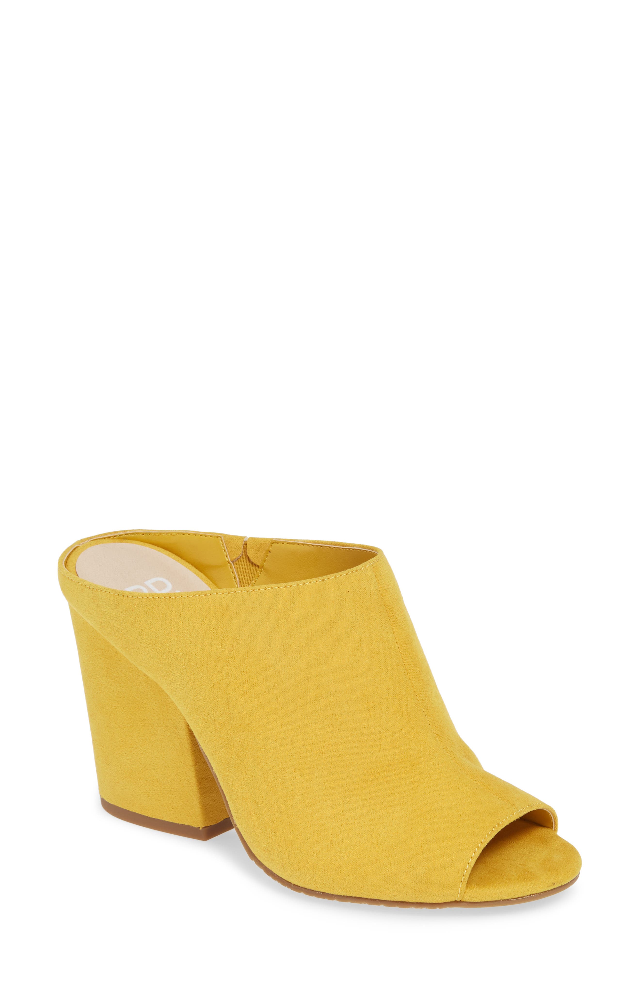 Gretta Sandal, Main, color, MUSTARD FAUX SUEDE