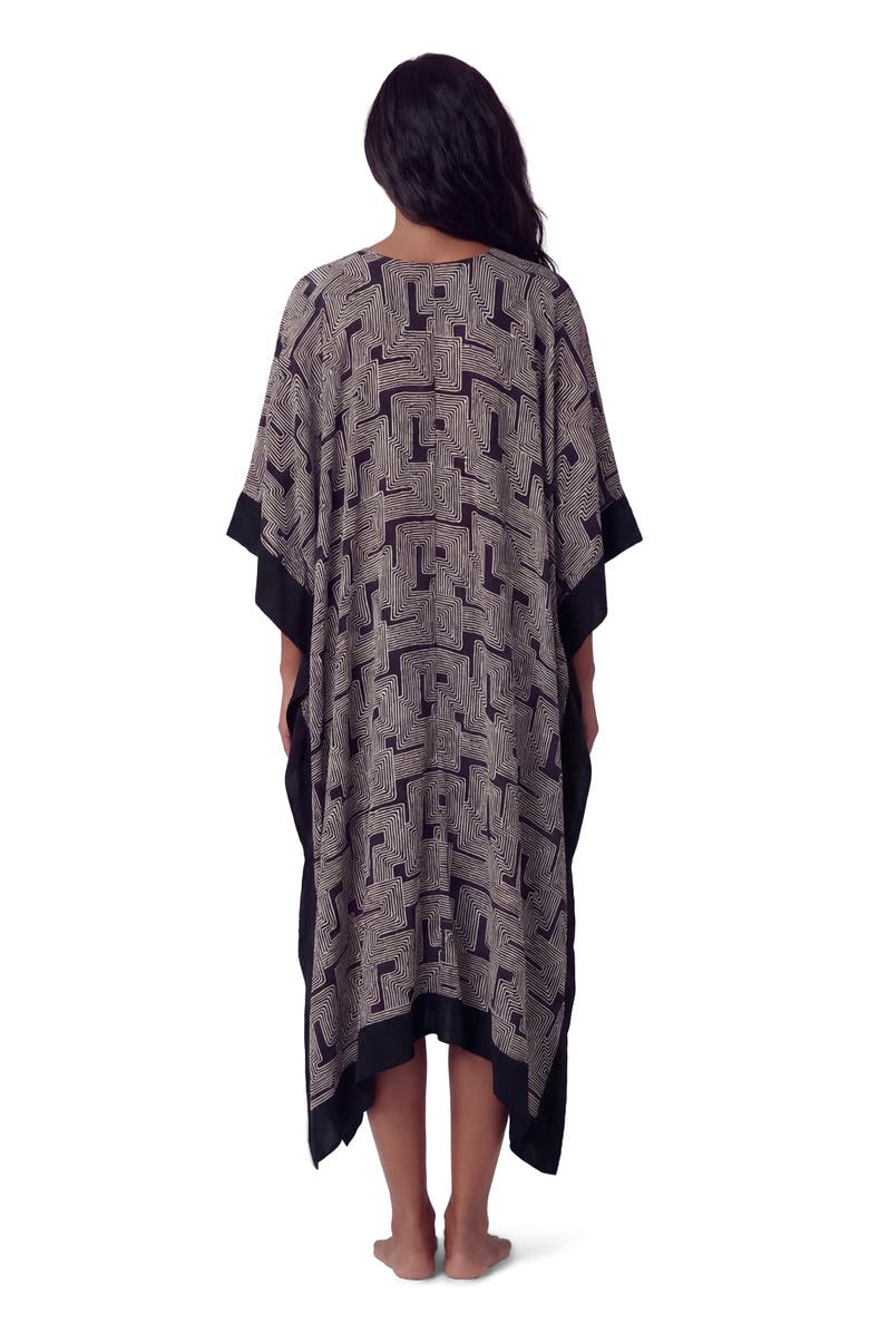 Lords of Harlech Inter Twine Womens Kaftan, Alternate, color, Inter Twine Black