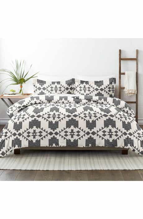 HOMESPUN Premium Ultra Soft Adobe Diamond 3-Piece Reversible Duvet Cover Set