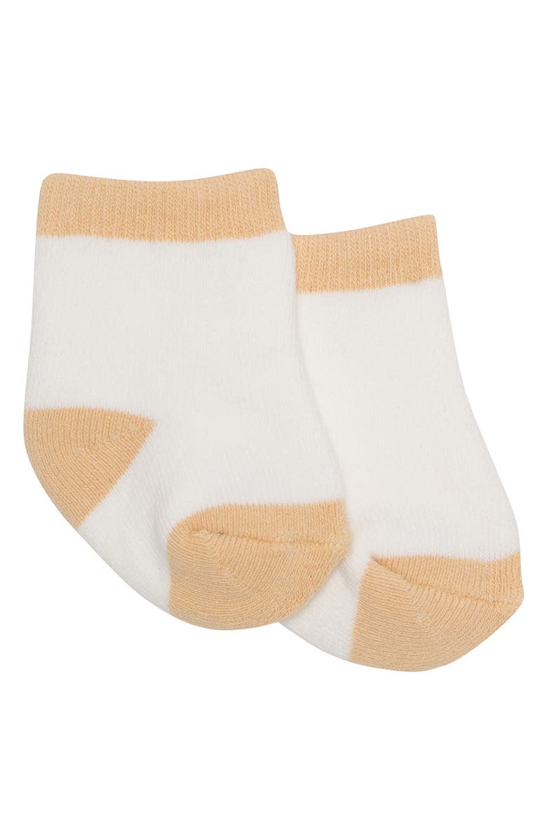 PL Baby by Petit Lem Tiger Bodysuit, Overalls & Socks Set, Alternate, color, Tiger