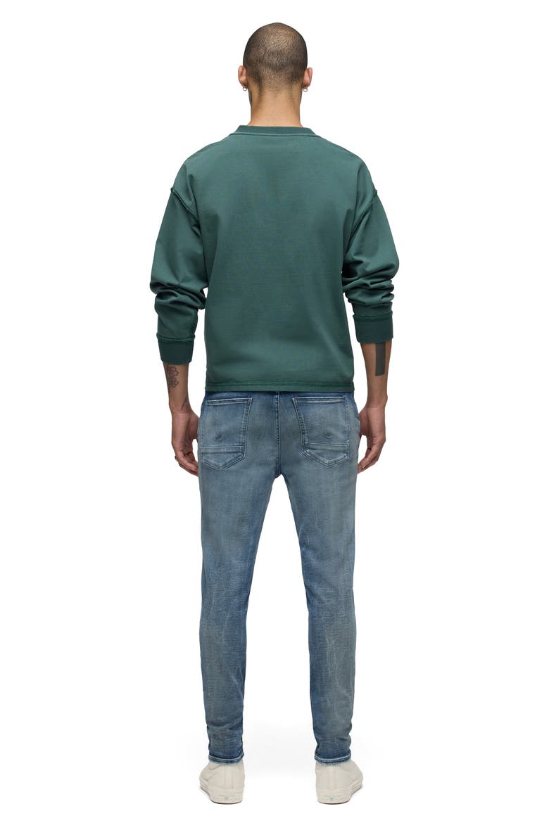 Zack Distressed Skinny Jeans, Alternate, color, DARK SHADOW