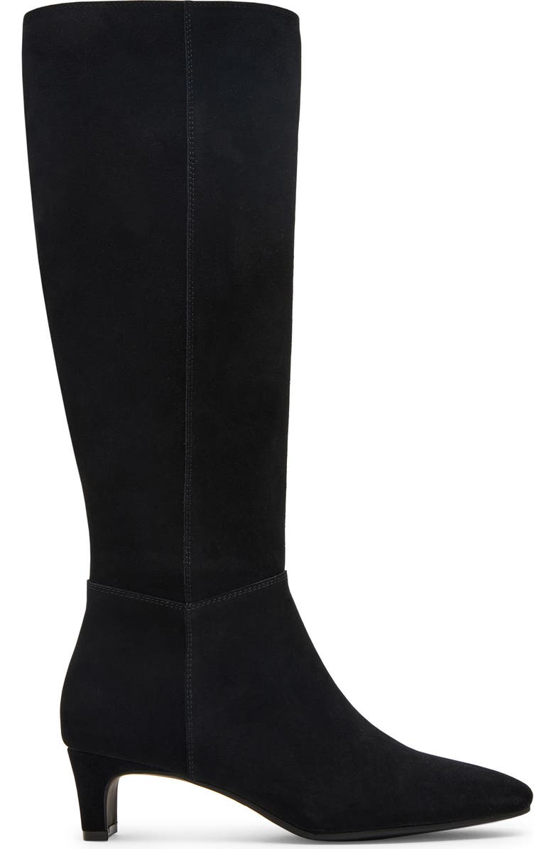 Blondo Stella Waterproof Knee High Boot, Alternate, color, Black Suede