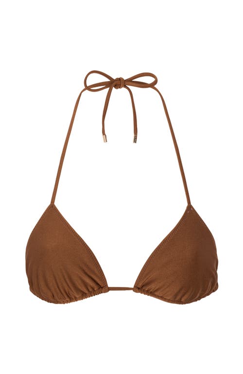 Sunkissed Le Triangle Swim Top In Espresso Martini