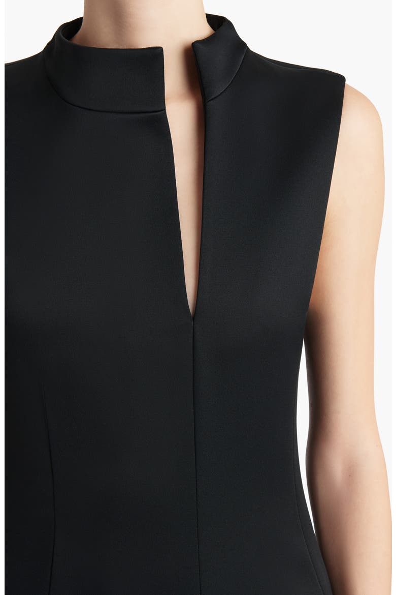 Lowen Crepe Midi Dress, Alternate, color, BLACK