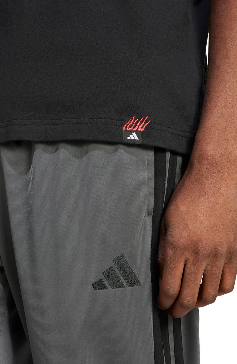 adidas Lounge Mini Embroidery Graphic T-Shirt, Alternate, color,