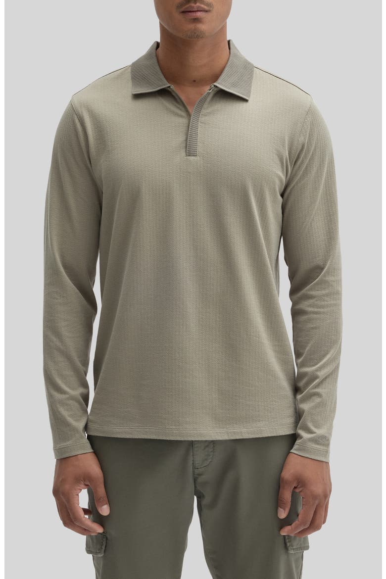 Whistler Long Sleeve Cotton Polo, Main, color, DUSTY OLIVE