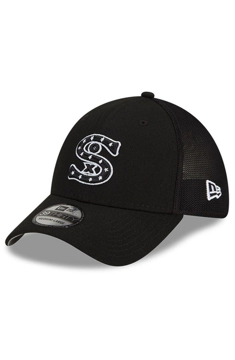 New Era Men's New Era Black Chicago White Sox 2023 Batting Practice 39THIRTY Flex Hat, Main, color, Black