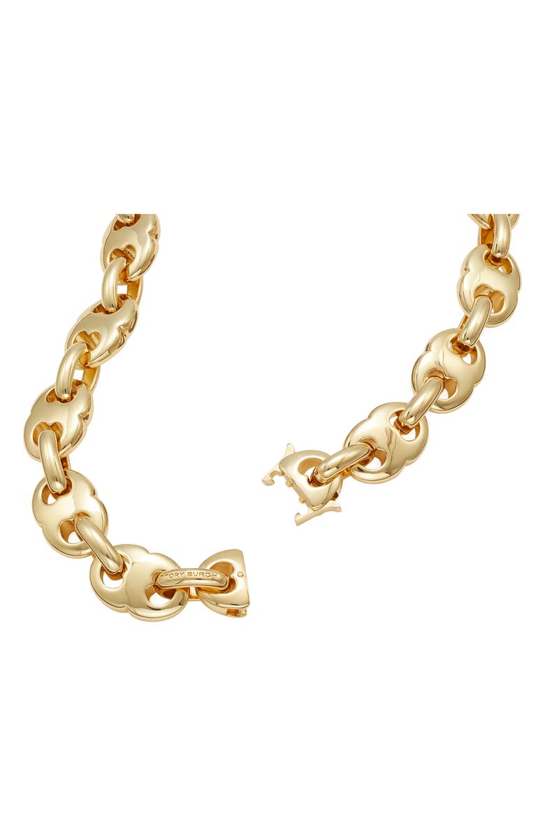 Tory Burch Gemini Link Necklace, Alternate, color, 