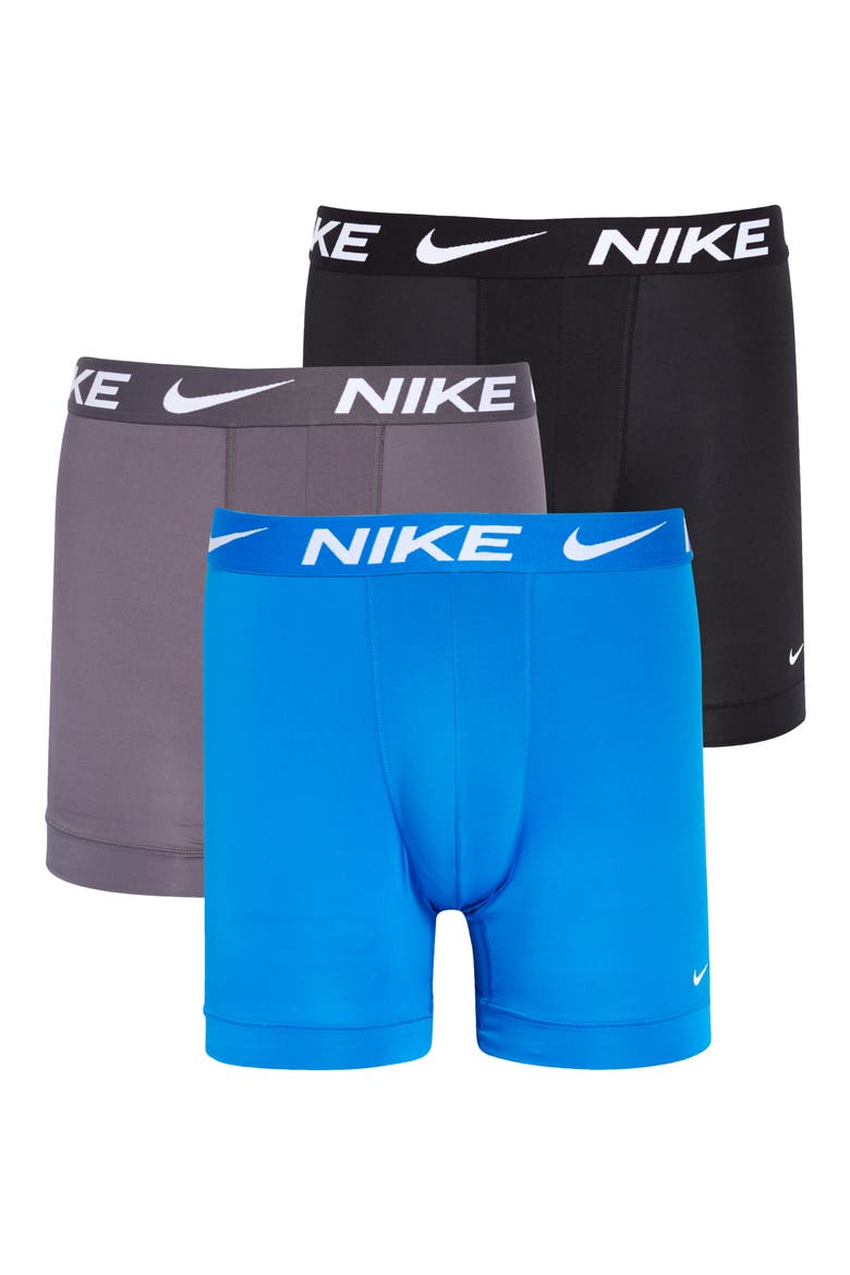 3-Pack Dri-FIT Essential Micro Boxer Briefs, Main, color, PHOTO BLUE/ GREY/ BLACK