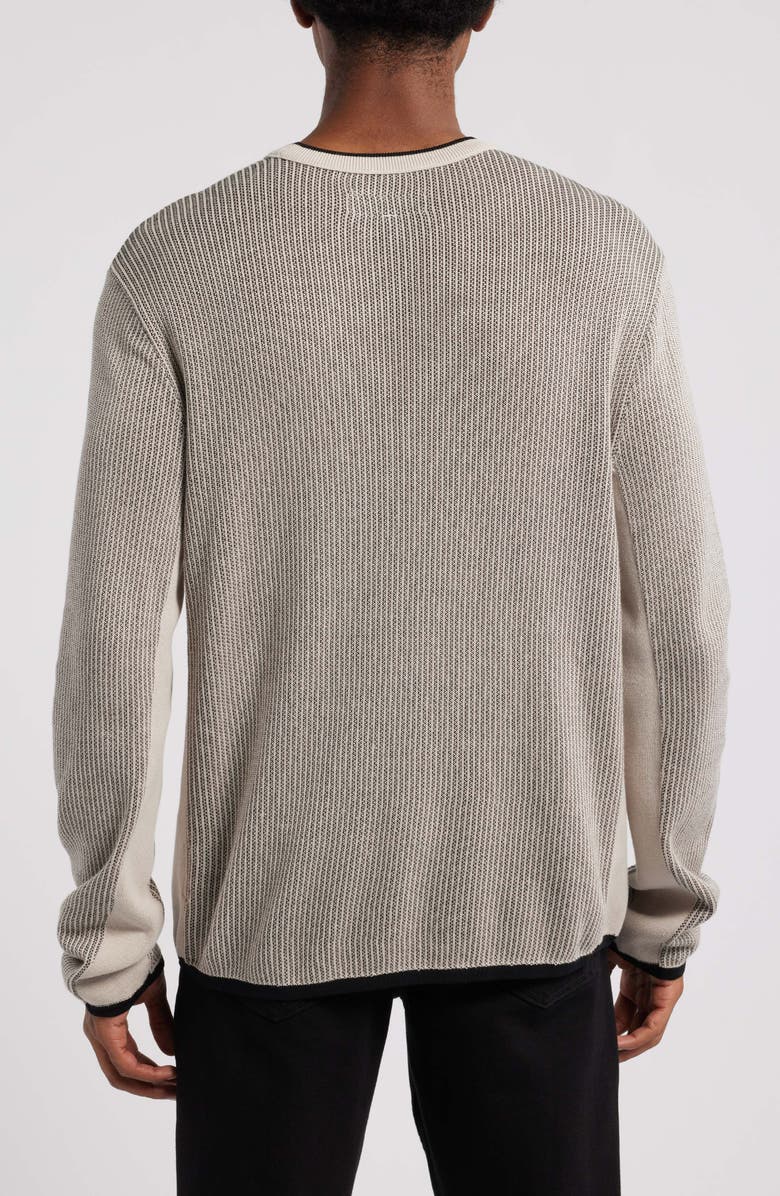 rag
bone Harvey Crewneck Cotton Sweater, Alternate, color, Grey