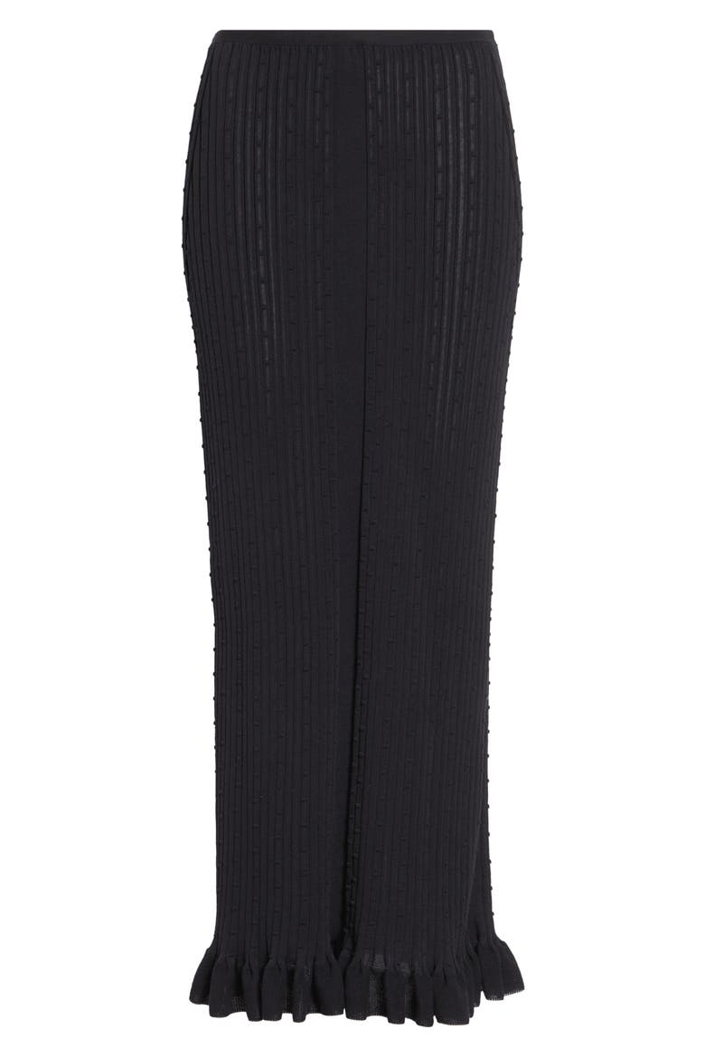 Monet Fine Bobble Knit Skirt, Alternate, color, BLACK