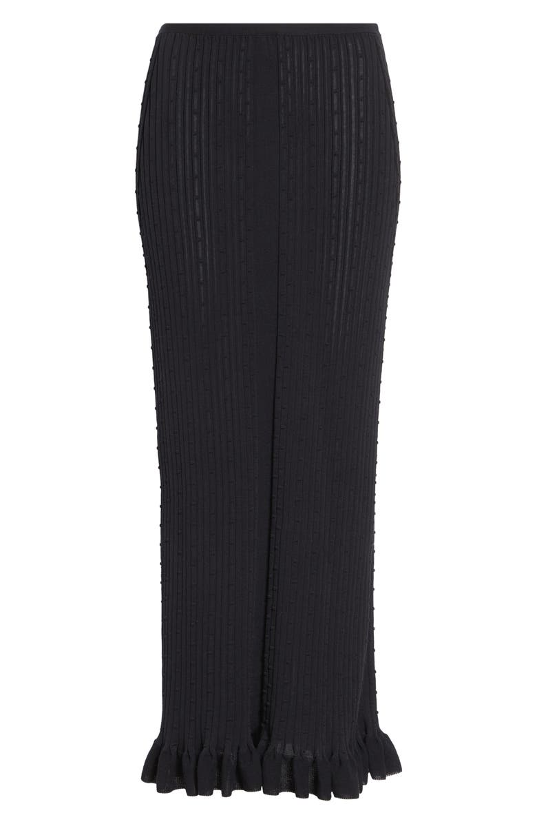 Proenza Schouler Monet Fine Bobble Knit Skirt, Alternate, color, Black