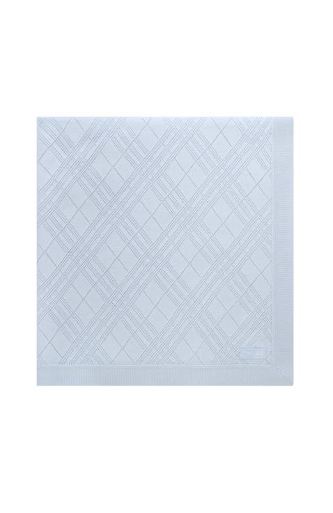 Check Cashmere Baby Blanket