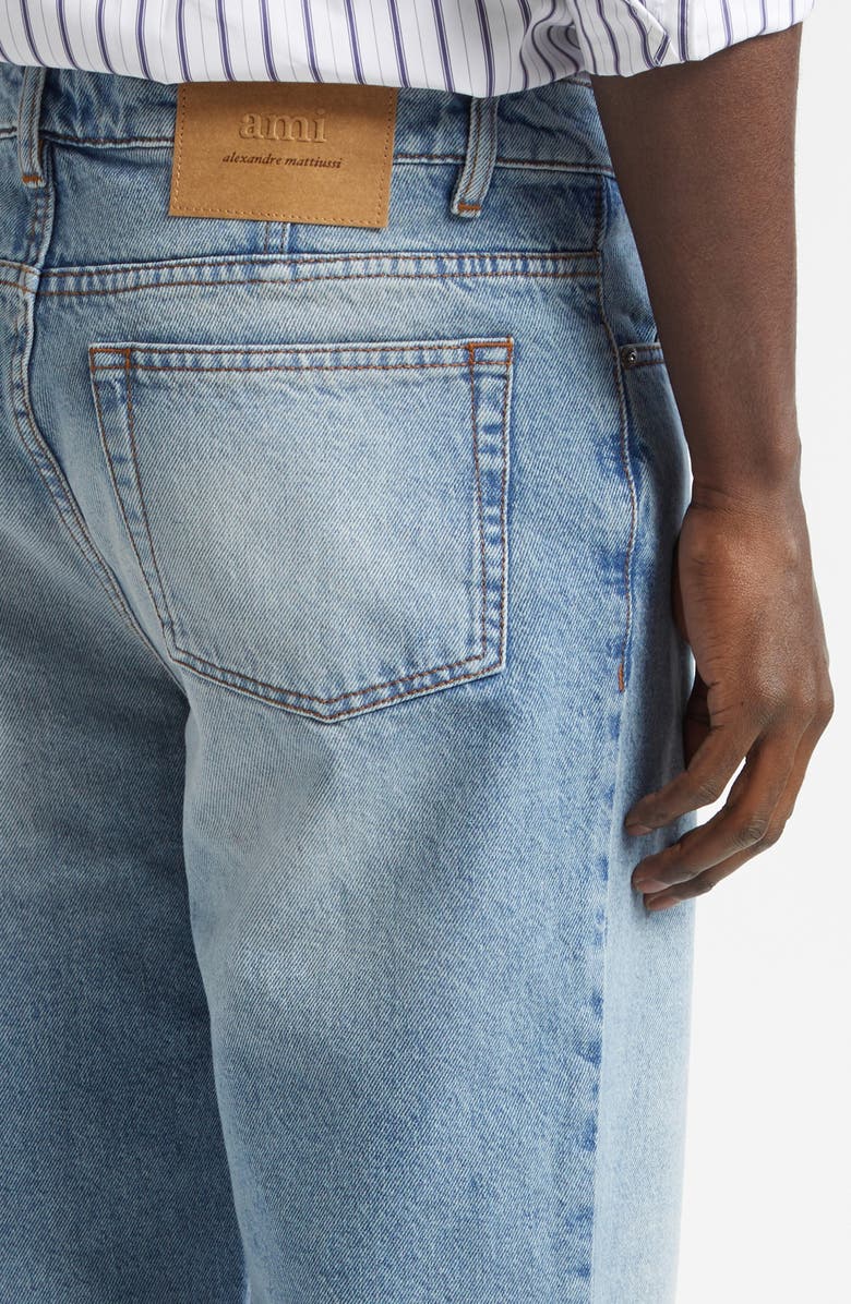 AMI PARIS Tapered Leg Jeans, Alternate, color, Bleu Used
