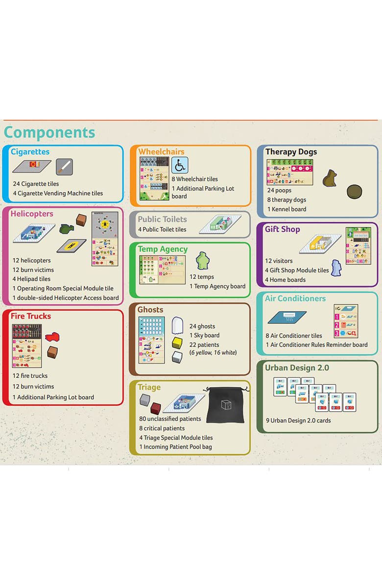 Capstone Games Clinic Deluxe Extension 3 Strategy Board Game, Alternate, color, Multicolored