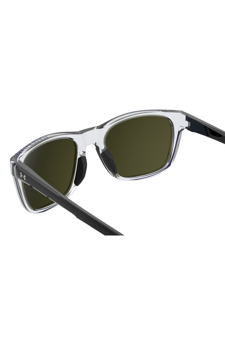 Under Armour 55mm Square Sunglasses, Alternate, color, Crystal
